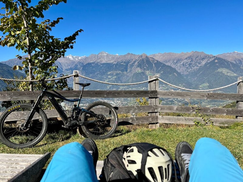 E-bike tour to the Greiter farm above Merano